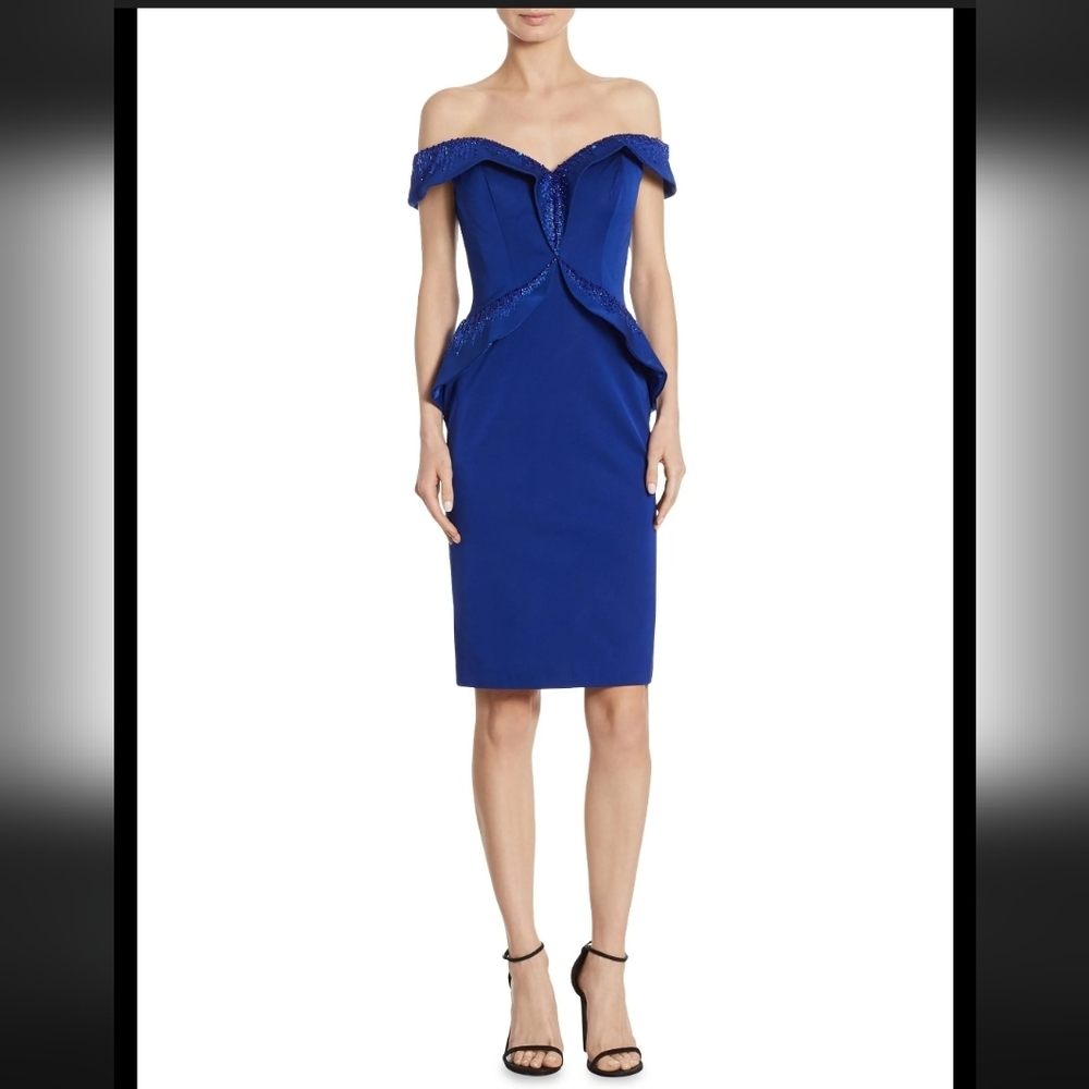 Rene Ruiz Strapless‎ Royal Blue Dress